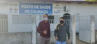 Vereadores Julimar Caetano e Italo Fernandes visitam o Distrito de Colinaçu para verificar reivindicações da população local.